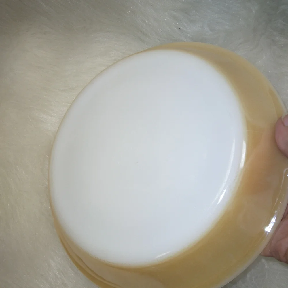 VINTAGE FIRE KING 9 Peach Luster 9 inch pie plate, GUC